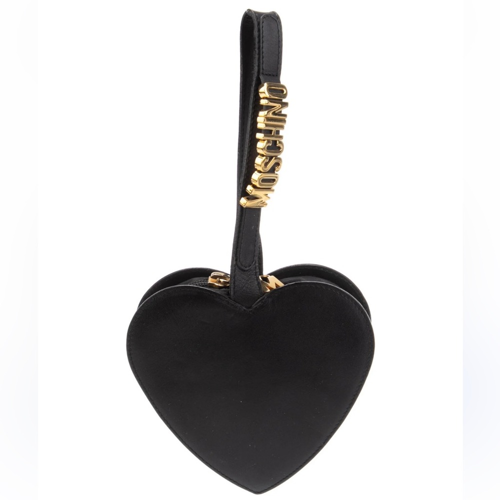Moschino Black Heart-Shaped Bag